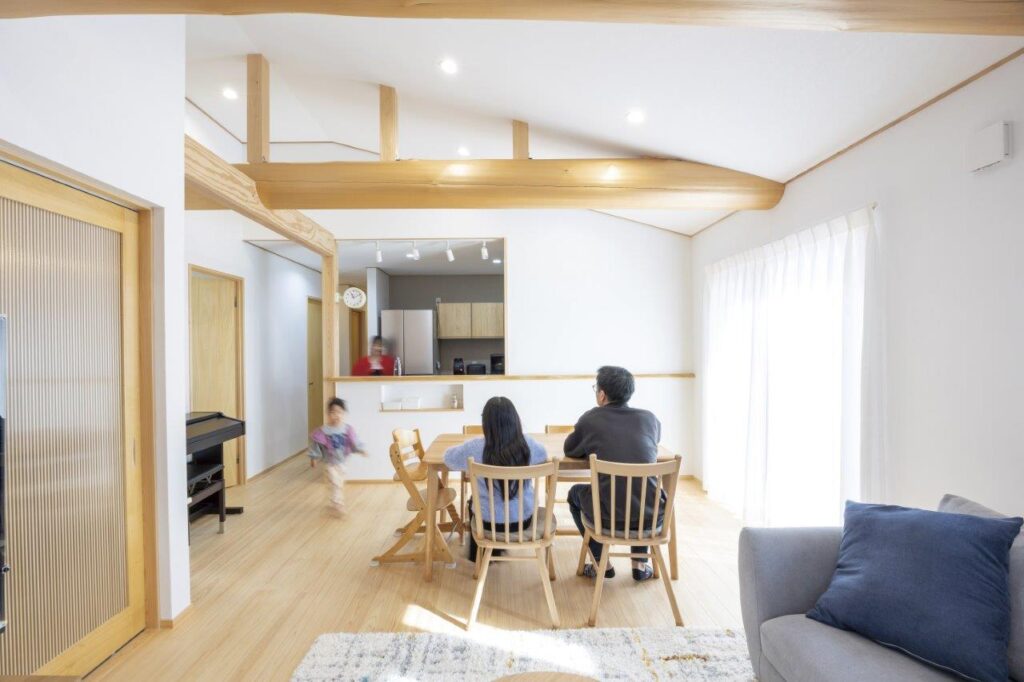“平屋の家”　家族5人のコンパクトハウス