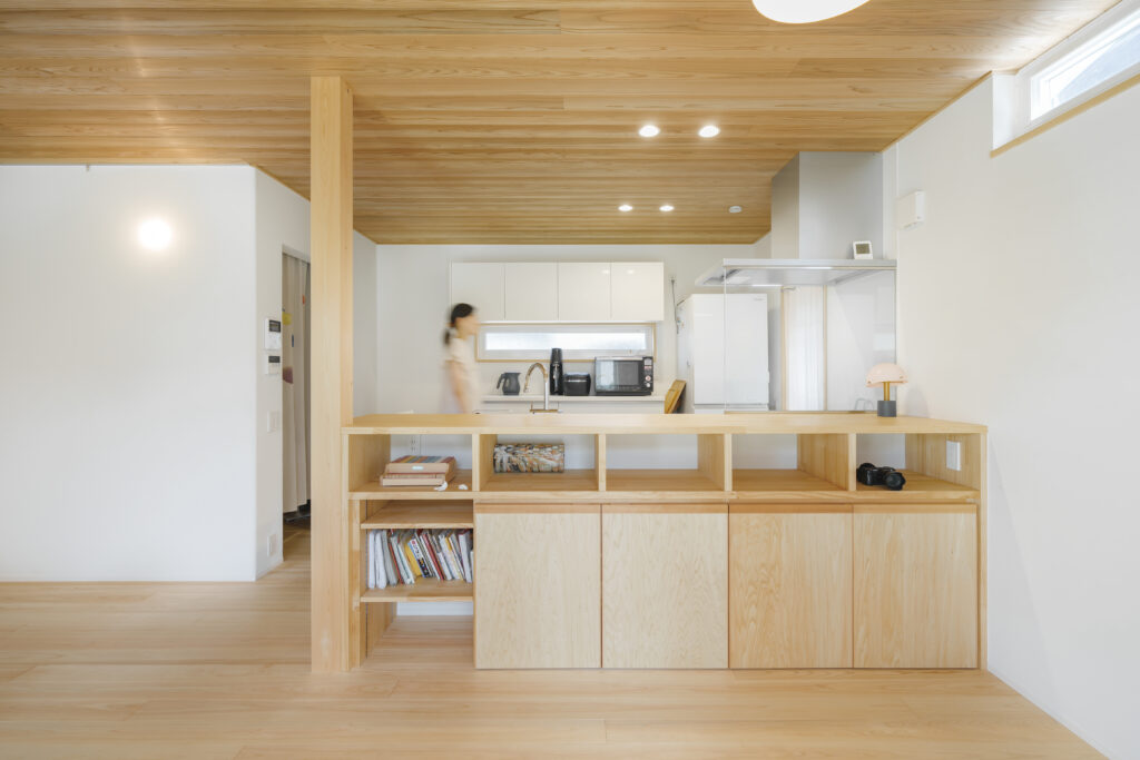 木目を大切にした空間